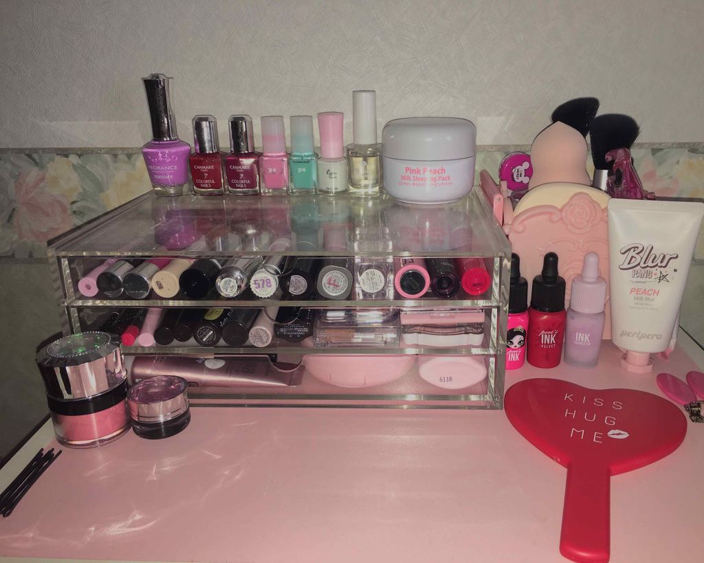 重なるアクリルケース横型3段/無印良品/その他化粧小物を使ったクチコミ(1枚目)