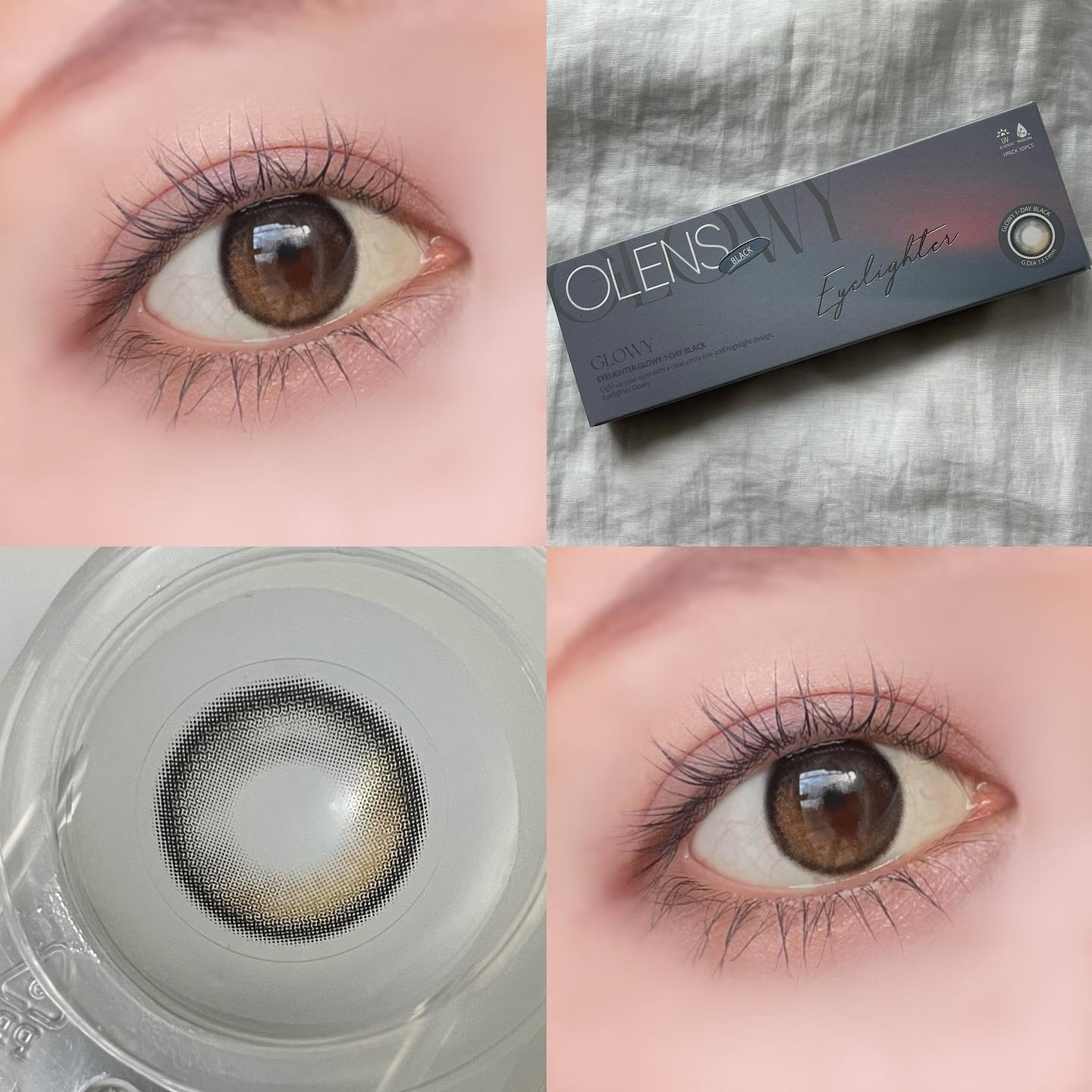 Glowy 1day/OLENS/ワンデー（１DAY）カラコンを使ったクチコミ（2枚目）