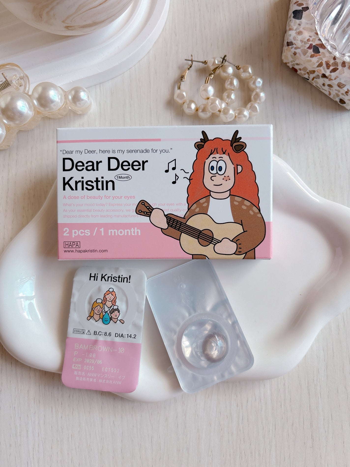 Dear Deer Kristen 1month/Hapa kristin/ワンデー(1DAY)カラコンを使ったクチコミ(5枚目)
