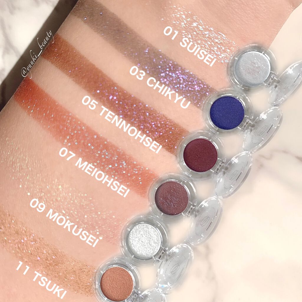 マルチグリッターカラー/ENBAN TOKYO/単色アイシャドウを使ったクチコミ（3枚目）