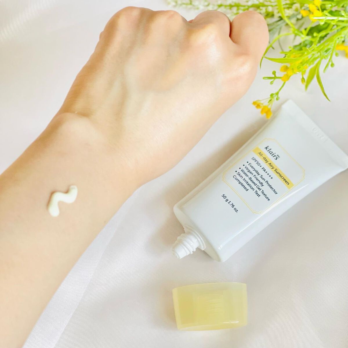 All-day エアリーサンスクリーン50g/Klairs/日焼け止めクリームを使ったクチコミ（2枚目）