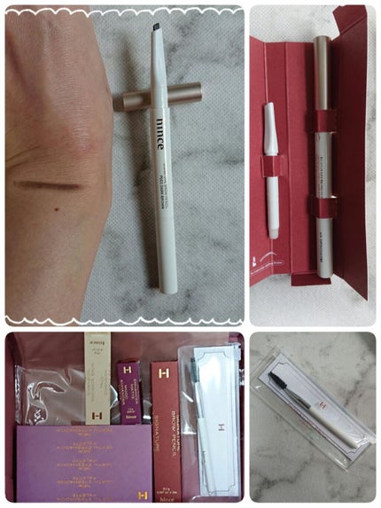 hince シグネチャー ブロウペンシルのクチコミ「ヒンス シグネチャーブロウペンシル ダークブラウン
極細のペンシルの先端がシャープな短刀型.....」(2枚目)