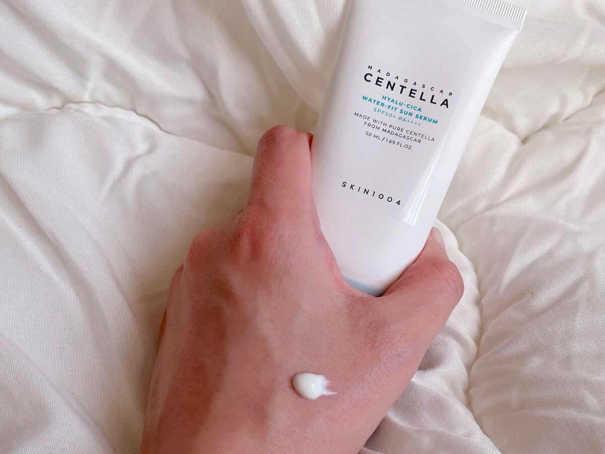 ヒアルーシカ ウォーターフィット サンセラム/SKIN1004/日焼け止めローションを使ったクチコミ(10枚目)