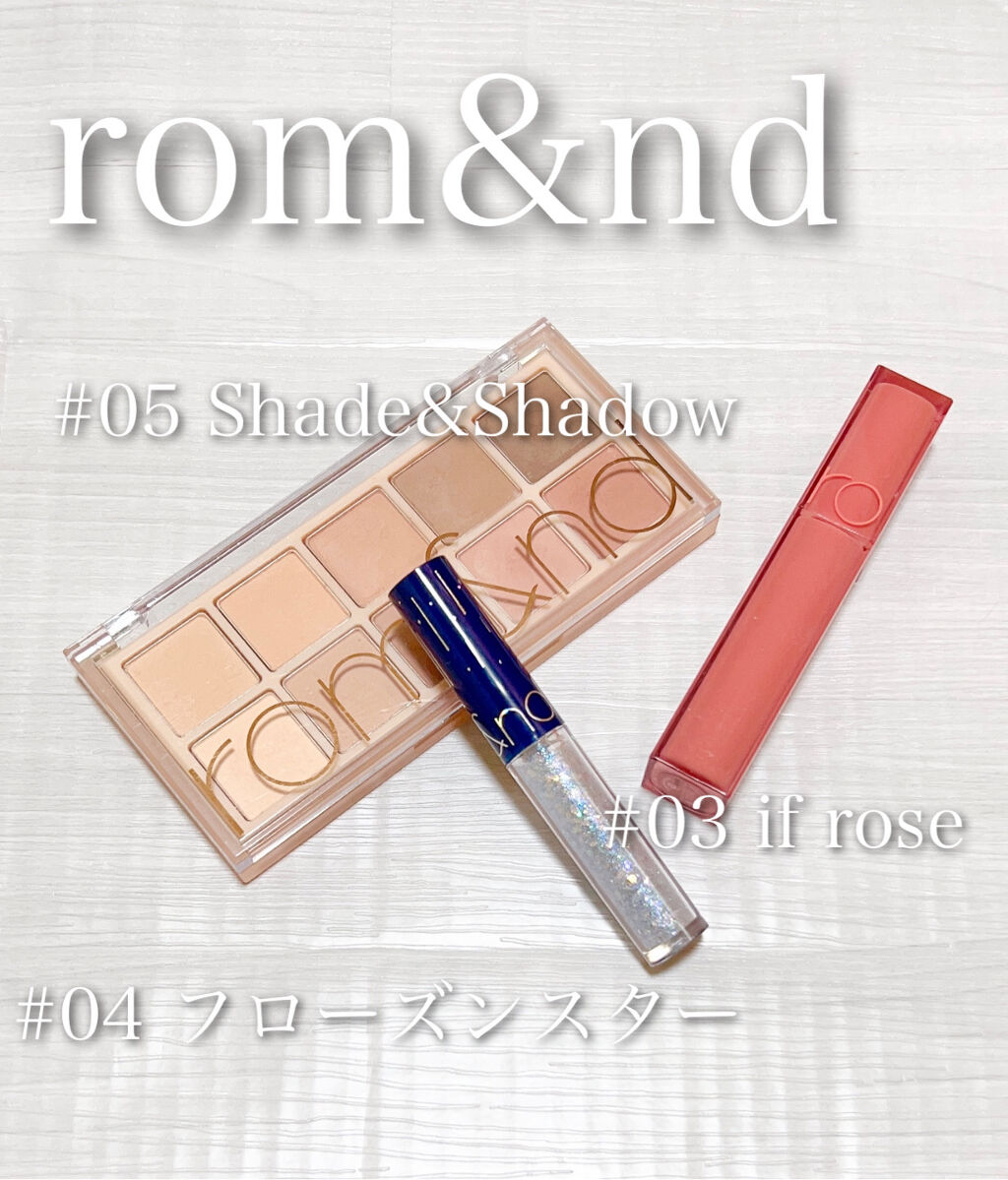 リキッド グリッター シャドウ/rom&nd/グリッターを使ったクチコミ（3枚目）