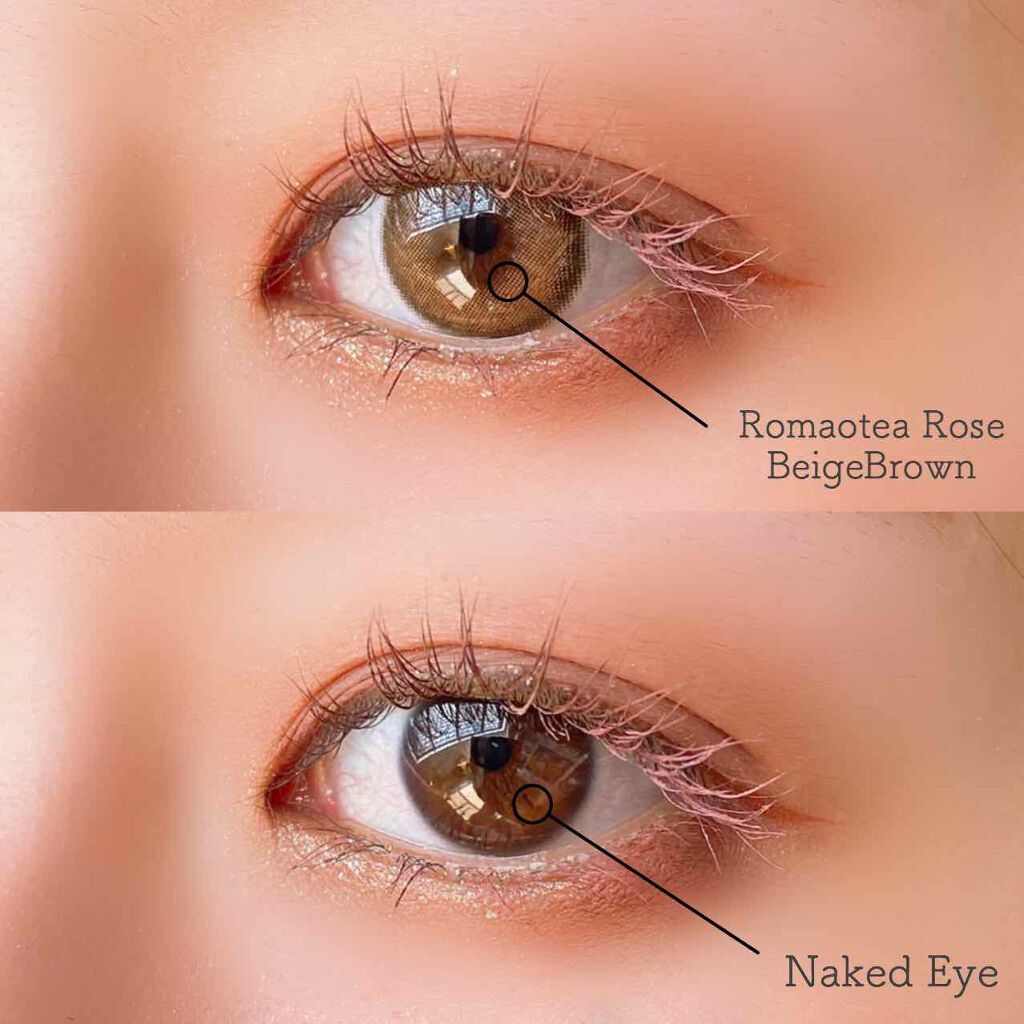 Romantea Rose/THEPIEL/カラーコンタクトレンズを使ったクチコミ（2枚目）