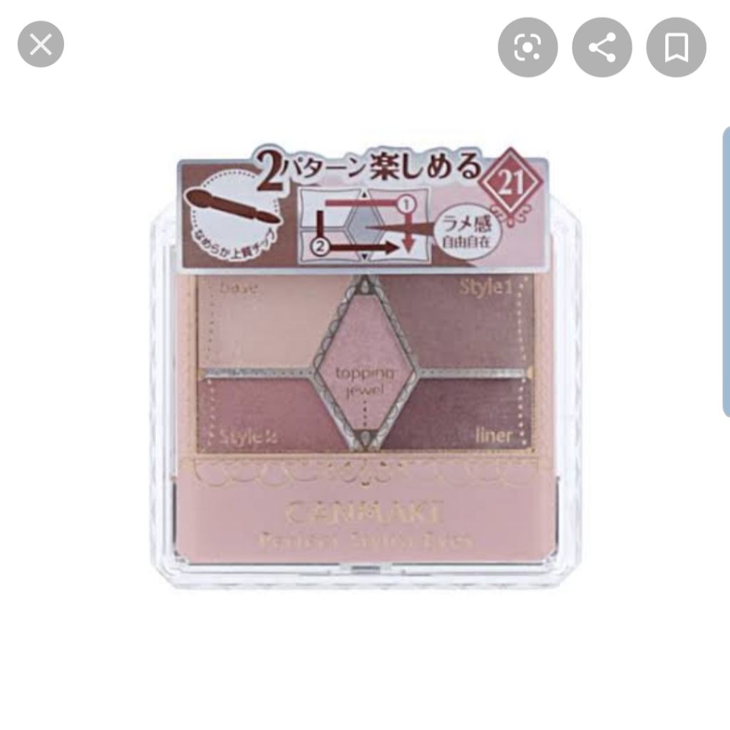 【旧品】パーフェクトスタイリストアイズ/キャンメイク/アイシャドウパレットを使ったクチコミ(2枚目)