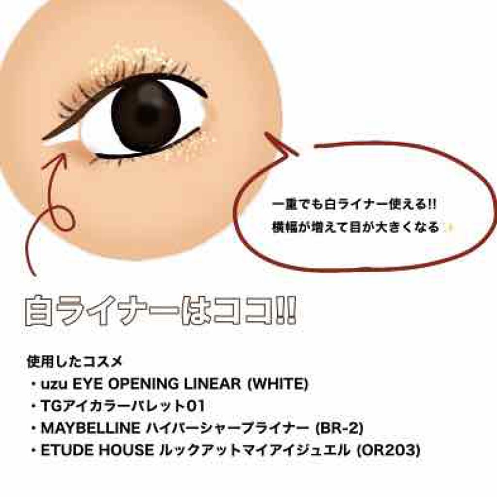 EYE OPENING LINER/UZU BY FLOWFUSHI/リキッドアイライナーを使ったクチコミ(3枚目)