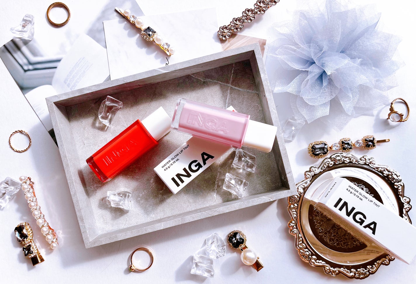 ウォーターグローリップティント/INGA/リップティントを使ったクチコミ(1枚目)