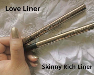 Love Liner 🔥vs🔥excel skinny rich liner

¥1600 vs ¥1300

Love Linerはダークブラウン、excelの方はグレージュの色味です

ブラックでは