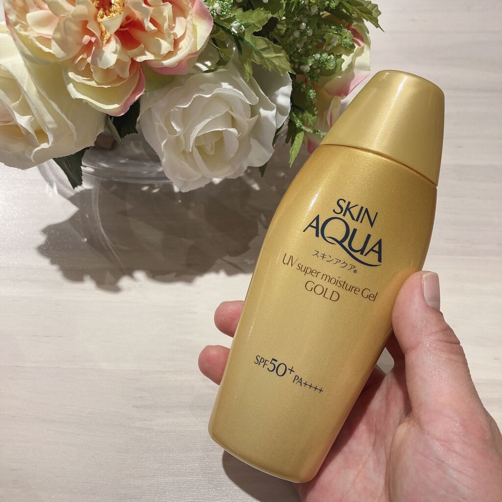 スーパーモイスチャージェルゴールド/スキンアクア/日焼け止めジェルを使ったクチコミ（2枚目）