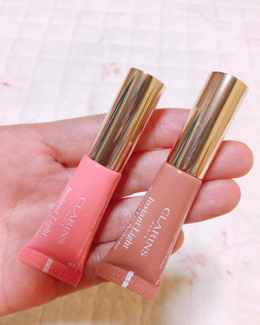 CLARINS リップ パーフェクターのクチコミ「クラランス
リップパーフェクター ミニ
💄01ローズシマー
💄06ローズウッドシマー

こちら.....」（1枚目）