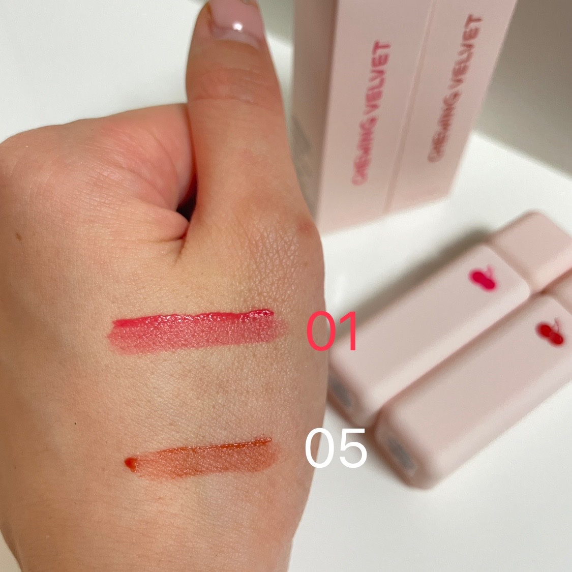 チューインガムベルベットティント/KIRSH(キルシー)/リップティントを使ったクチコミ（3枚目）