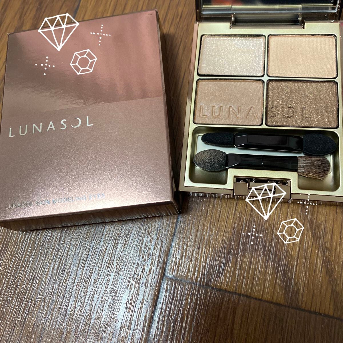 スキンモデリングアイズ/LUNASOL/アイシャドウパレットを使ったクチコミ(1枚目)