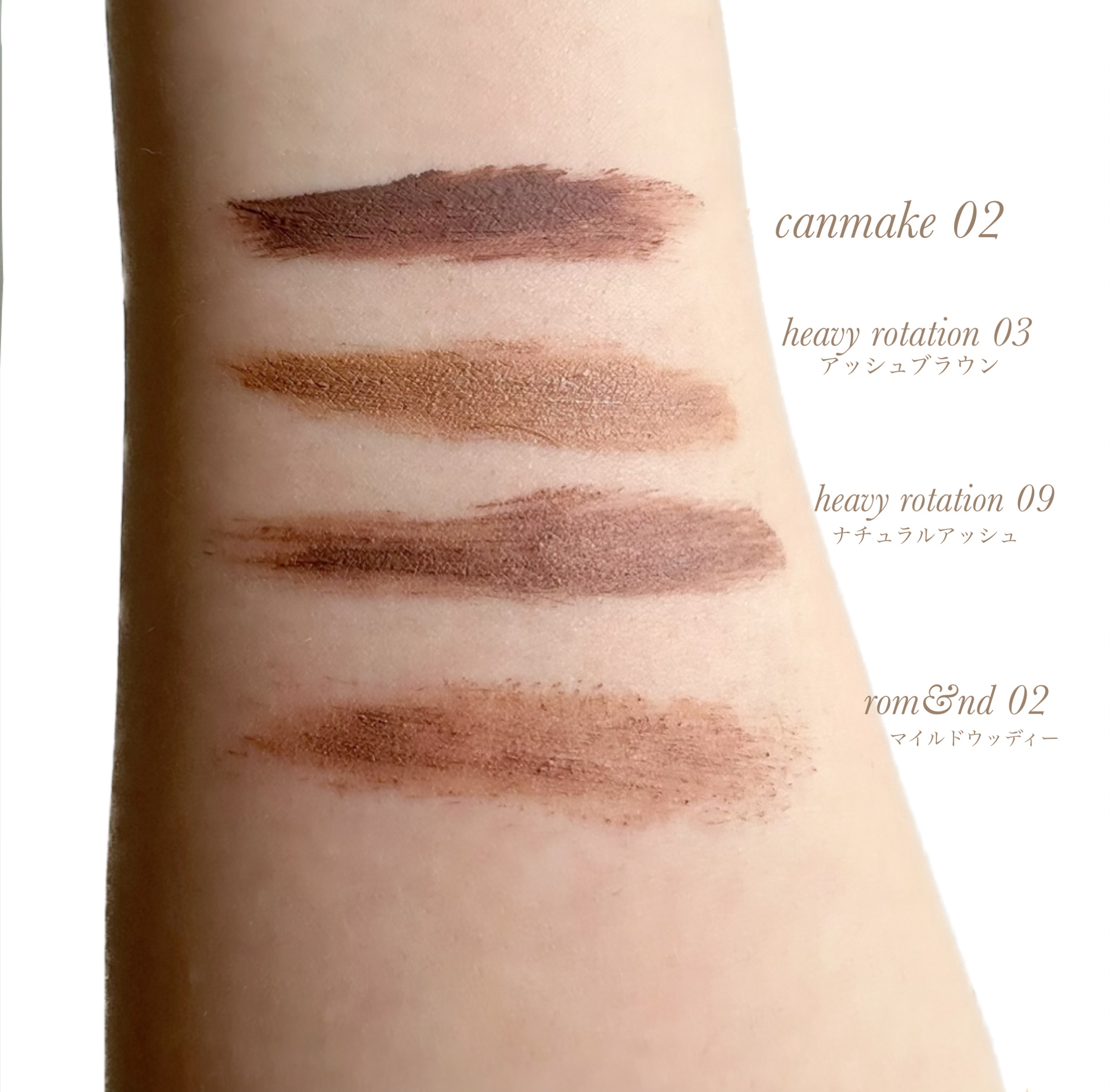 カラーリングアイブロウ マイクロ/ヘビーローテーション/眉マスカラを使ったクチコミ（2枚目）