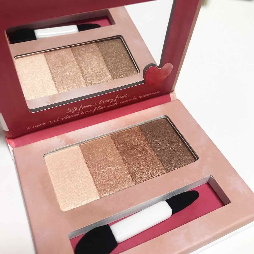 ワンダーハニー ハートフルなピュアアイシャドウ/VECUA Honey/アイシャドウパレットを使ったクチコミ（3枚目）