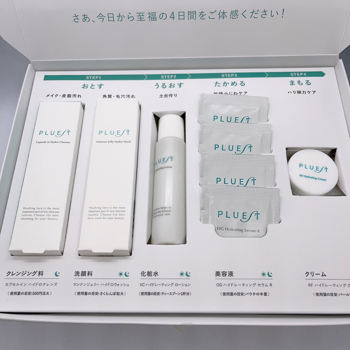 集中トライアル 5点セット/PLUEST/スキンケアキットを使ったクチコミ(1枚目)