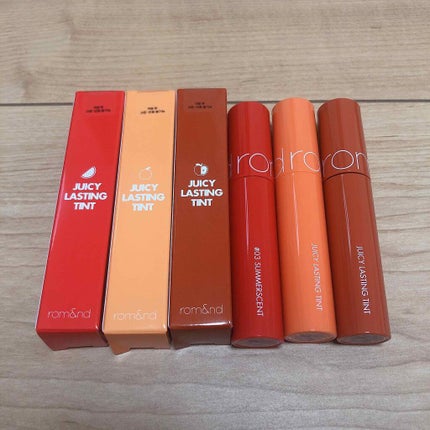 ジューシーラスティングティント/rom&nd/リップティントを使ったクチコミ(1枚目)