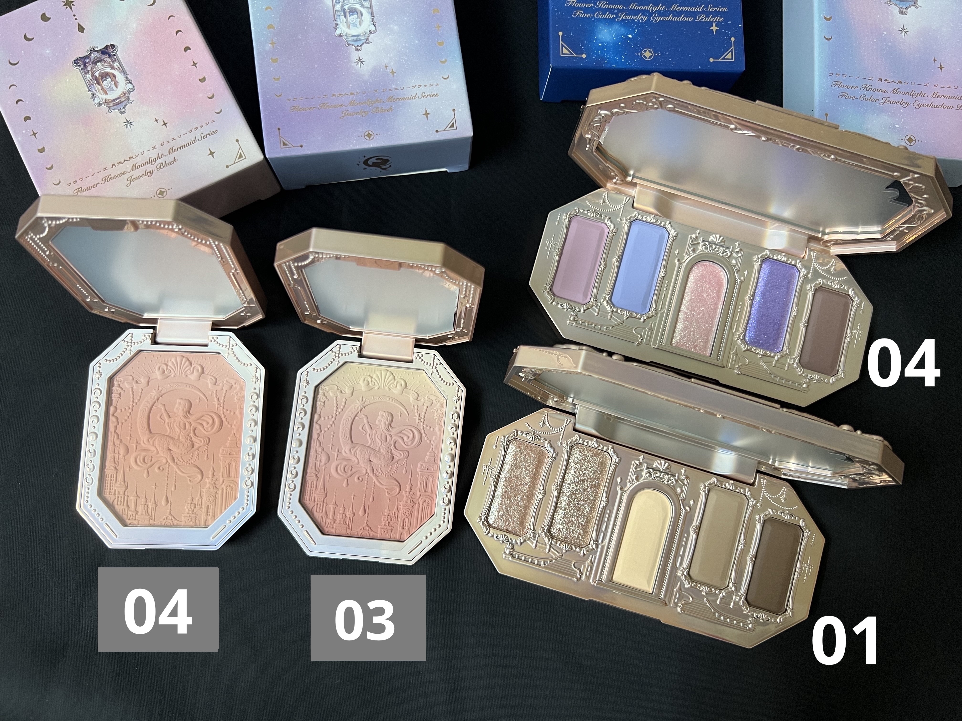 月光人魚 ジュエリーチークブラッシュ 04：Starmoon Tale/FlowerKnows/パウダーチークを使ったクチコミ（3枚目）