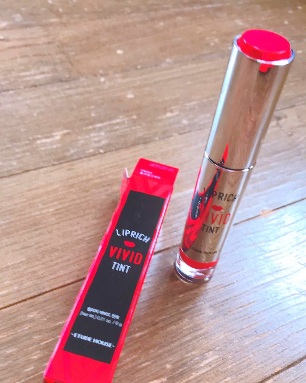 リップリッチ ビビッドティント/ETUDE/口紅を使ったクチコミ（3枚目）