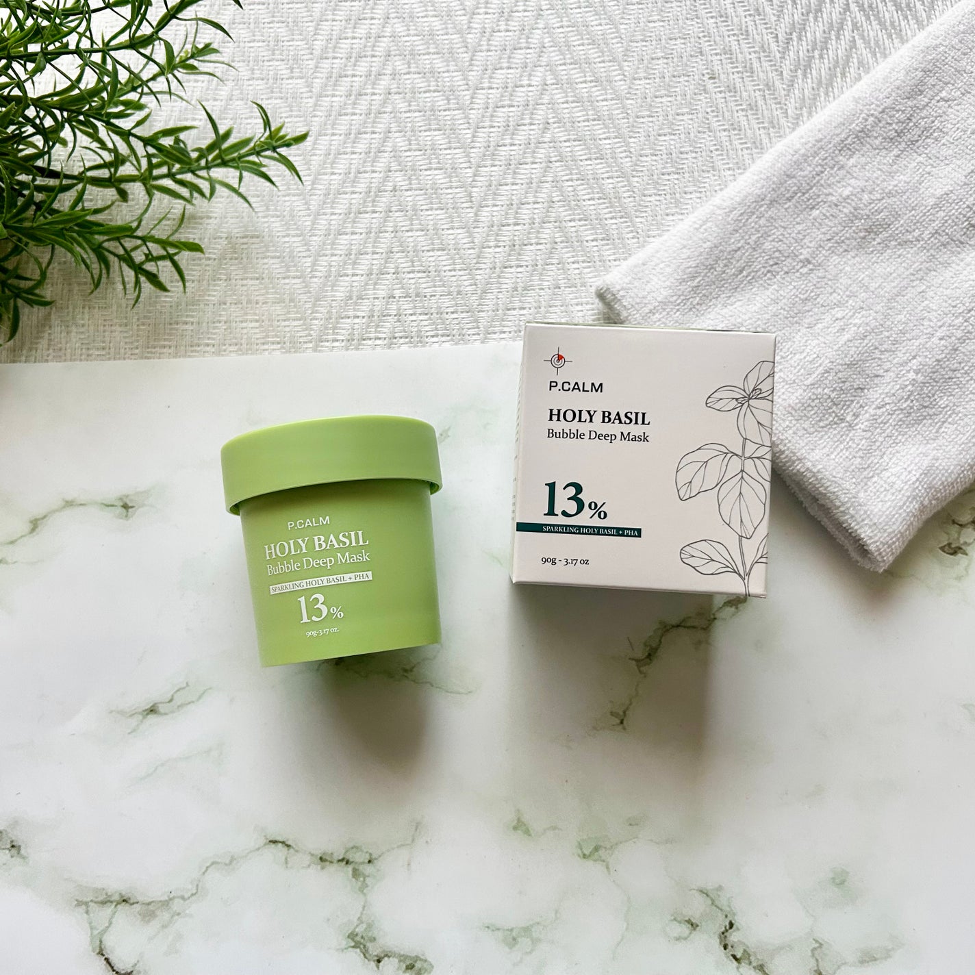 ホーリーバジル炭酸バブルパック/P.CALM/洗い流すパック・マスクを使ったクチコミ(1枚目)