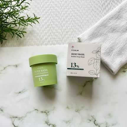 ホーリーバジル炭酸バブルパック/P.CALM/洗い流すパック・マスクを使ったクチコミ(1枚目)