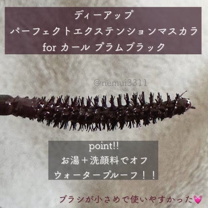 パーフェクトエクステンション マスカラ for カール/D-UP/マスカラを使ったクチコミ(4枚目)