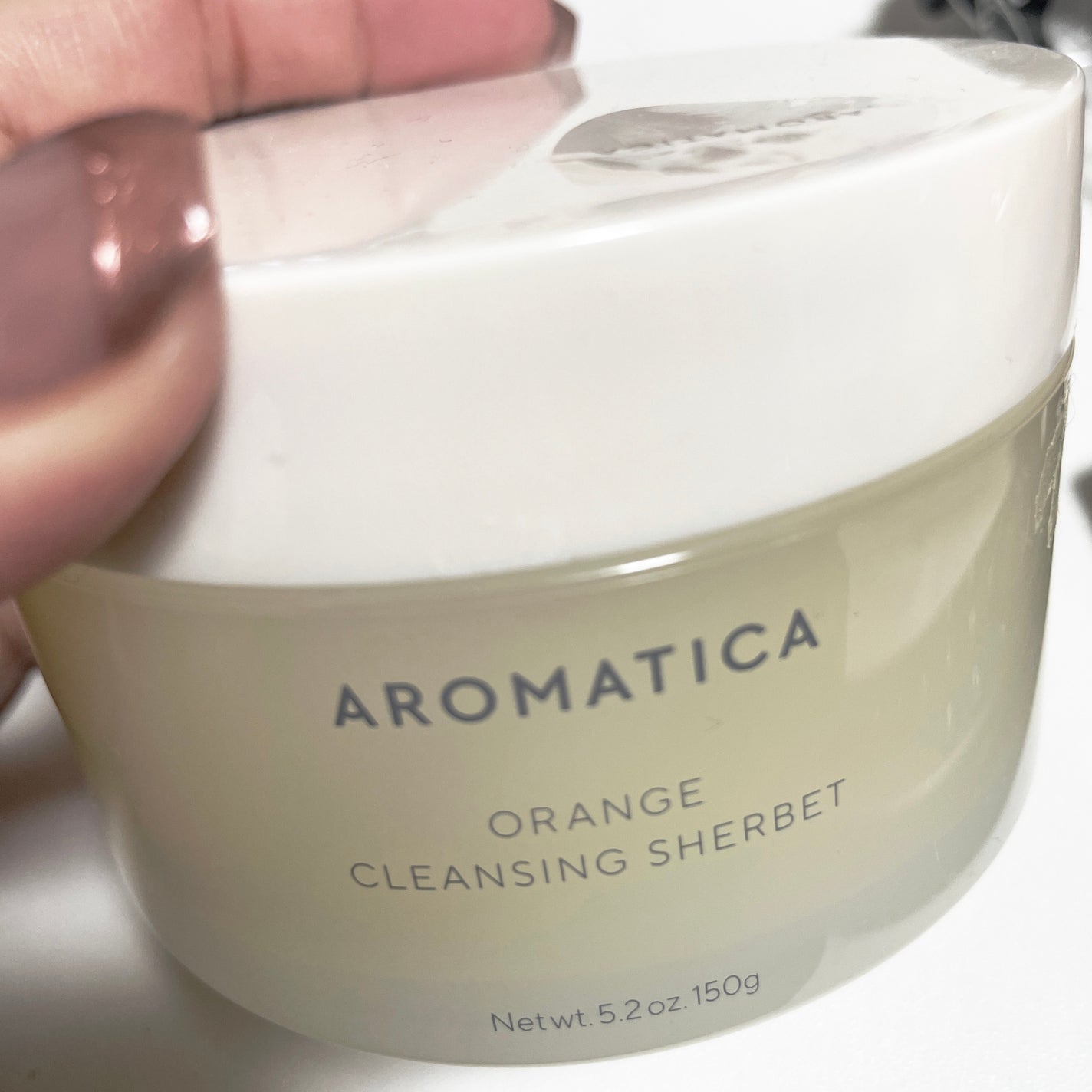 オレンジクレンジングシャーベット/AROMATICA/クレンジングバームを使ったクチコミ(1枚目)