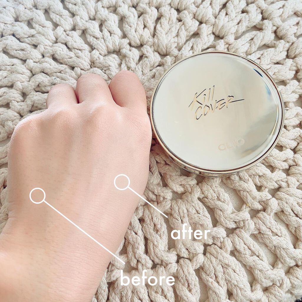 キルカバーシカセラムクッション/CLIO/クッションファンデーションを使ったクチコミ（3枚目）