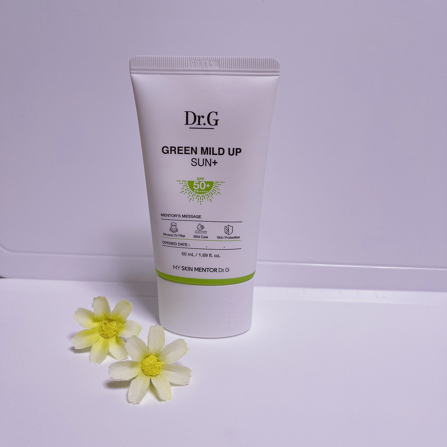 グリーンマイルドアップサンプラス/Dr.G/日焼け止めクリームを使ったクチコミ(3枚目)