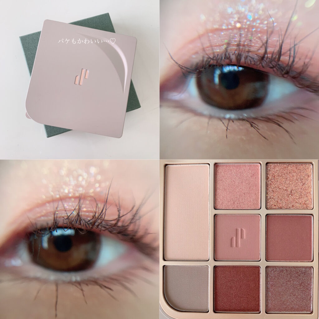 ドットオンムードアイパレット 01 ローズファセット/Heart Percent/アイシャドウパレットを使ったクチコミ（3枚目）