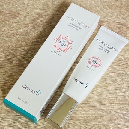 サンクリーム+/ DermaJ/日焼け止めクリームを使ったクチコミ(1枚目)