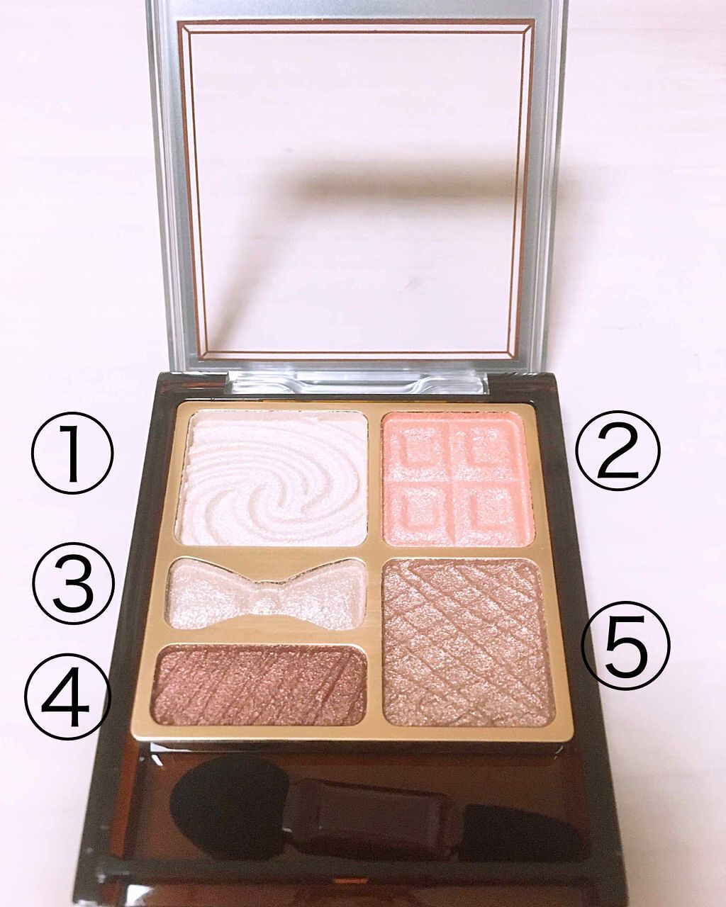 プレミアムガトーシャドウ/スウィーツ スウィーツ/アイシャドウパレットを使ったクチコミ(2枚目)