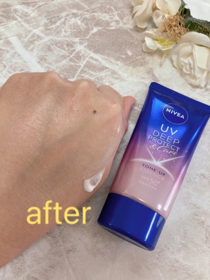ニベアUV ディープ プロテクト&ケア トーンアップ エッセンス/ニベア/日焼け止めローションを使ったクチコミ(2枚目)