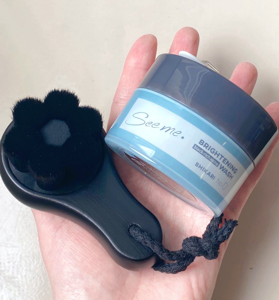 BRIGHTENING WASH black/SHIKARI/洗い流すパック・マスクを使ったクチコミ（1枚目）