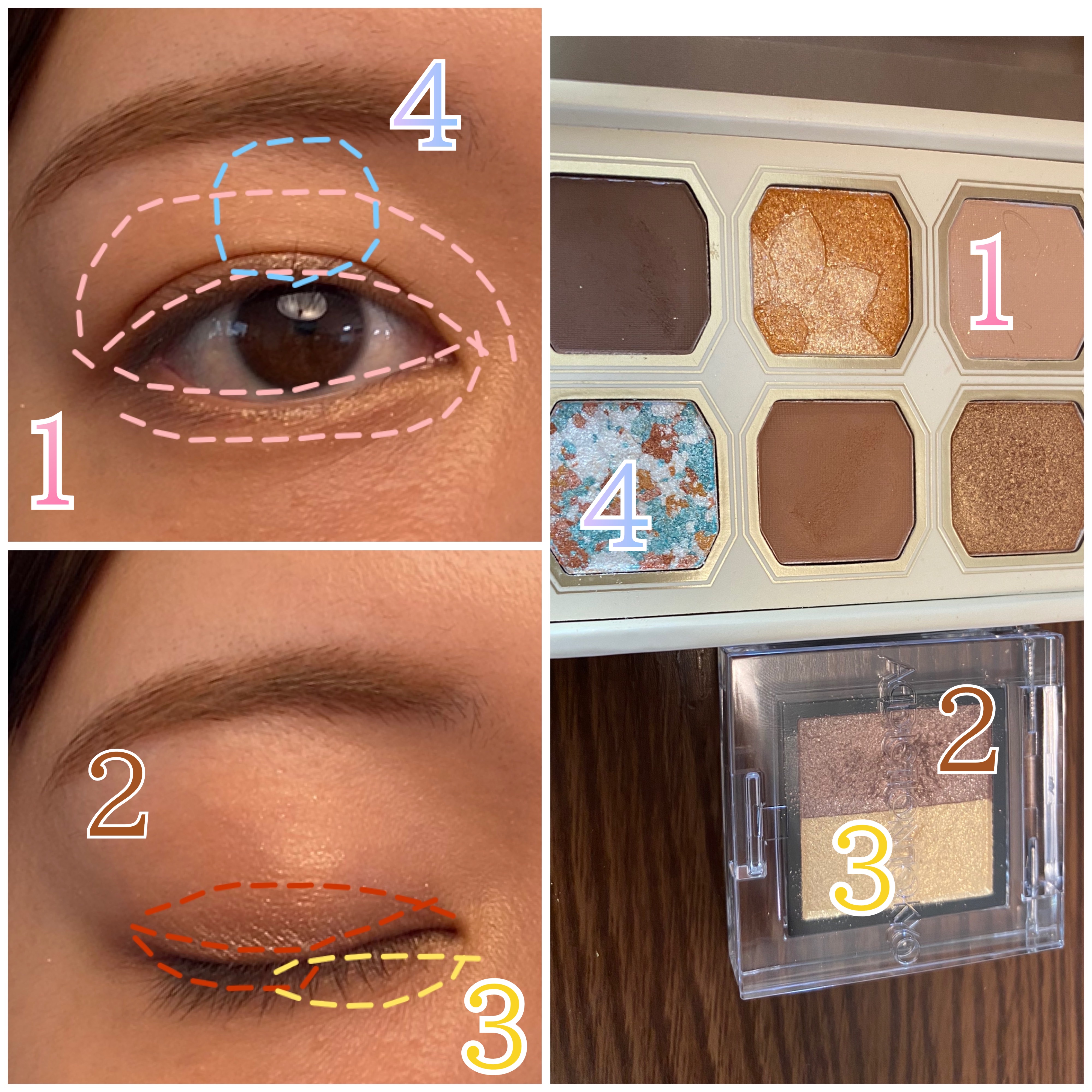 絵画アイシャドウパレット/MilleFée/アイシャドウパレットを使ったクチコミ（2枚目）