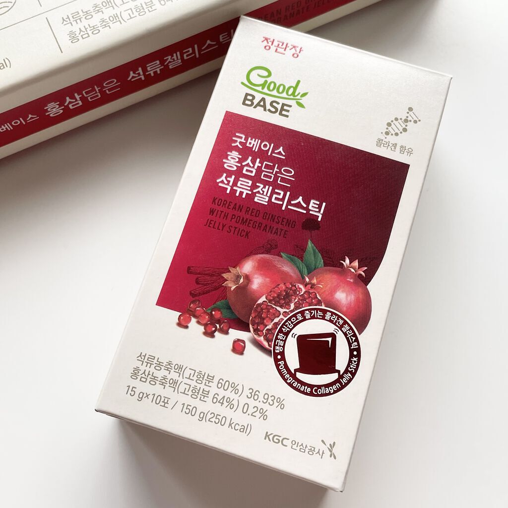 GoodBASE 紅参・ザクロスティック/正官庄/ドリンクを使ったクチコミ（2枚目）