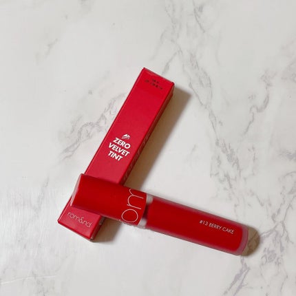 ゼロベルベットティント 13 ベリーケーキ(BERRY CAKE)/rom&nd/リップティントの画像