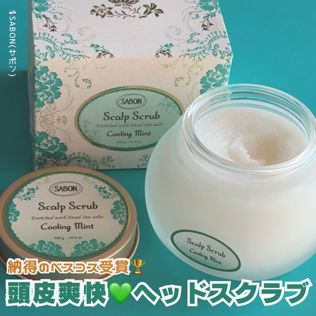 ヘッドスクラブ リフレッシング(ミント)/SABON/ヘッドスクラブを使ったクチコミ(1枚目)
