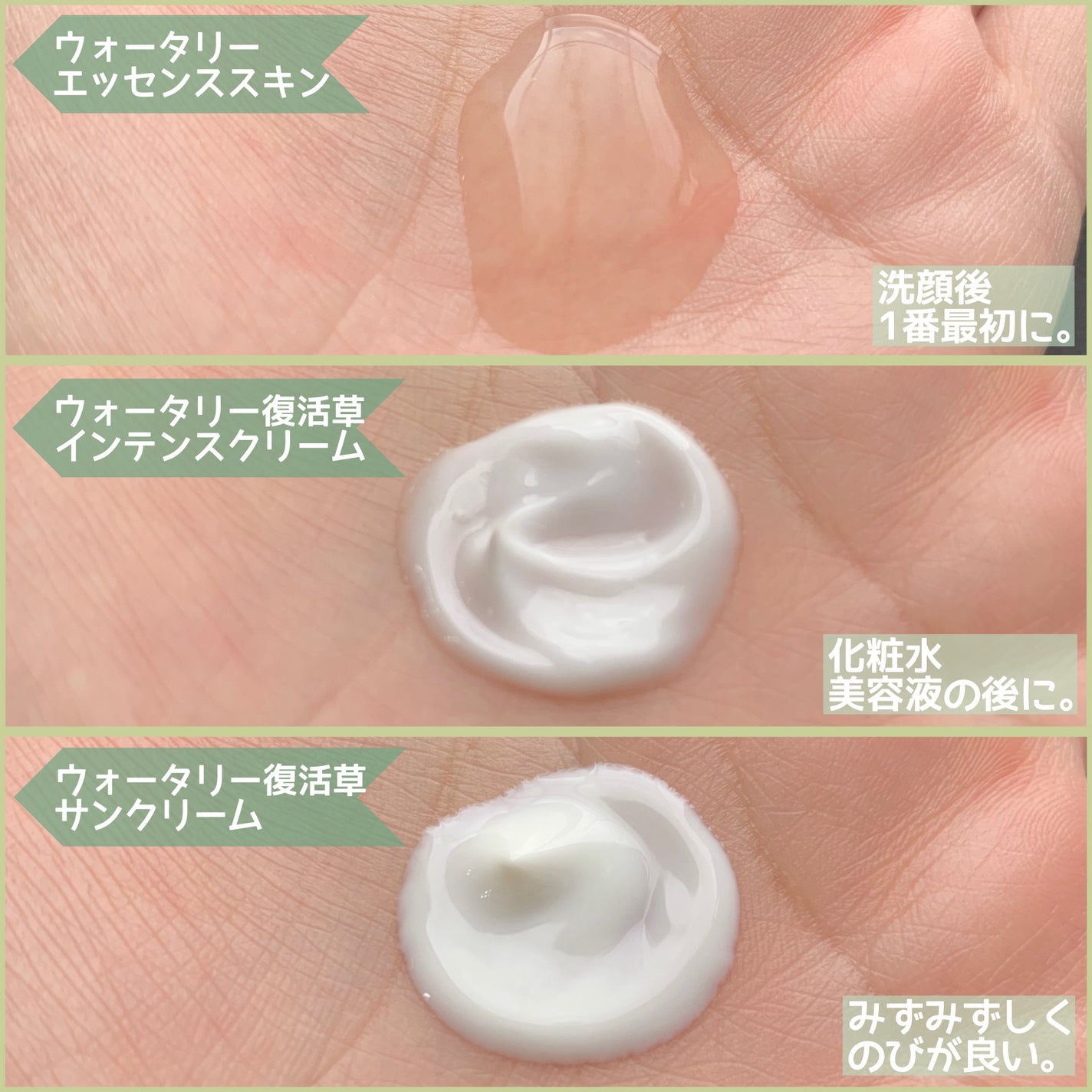 ウォータリー復活草インテンスクリーム/NUCIO/フェイスクリームを使ったクチコミ(3枚目)