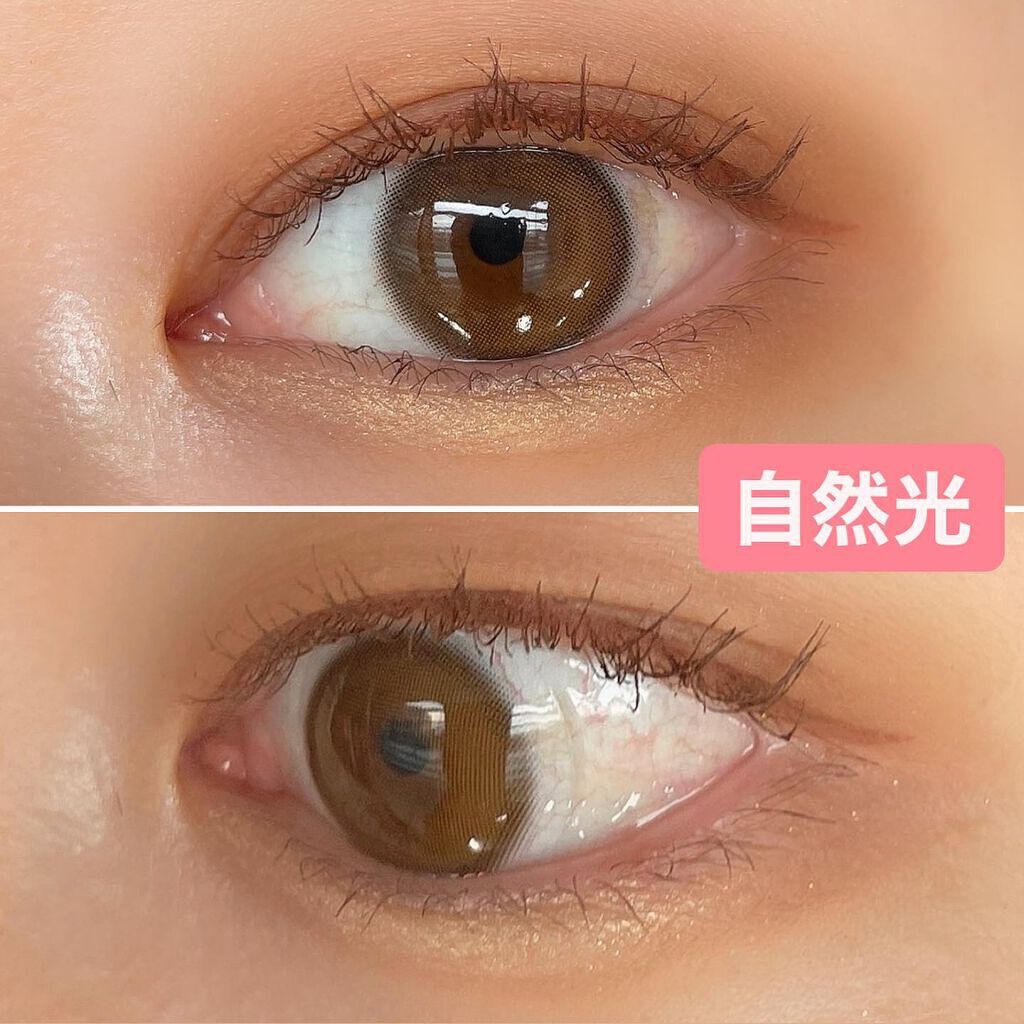 ダリアブラウンマンスリー (DAHLIA BROWN monthly)/OLOLA/1ヶ月(1MONTH)カラコンを使ったクチコミ(4枚目)