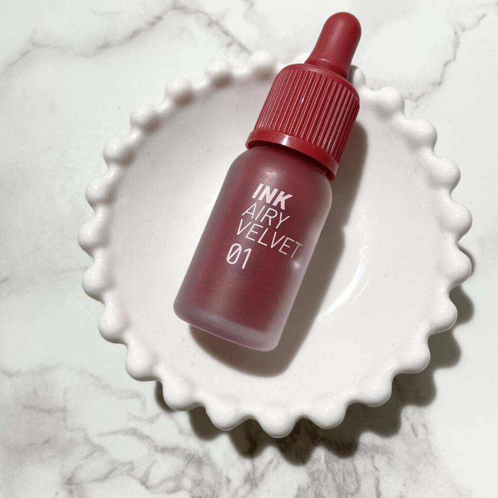 インク エアリー ベルベット 01 HOTSPOT RED/PERIPERA/口紅を使ったクチコミ（1枚目）