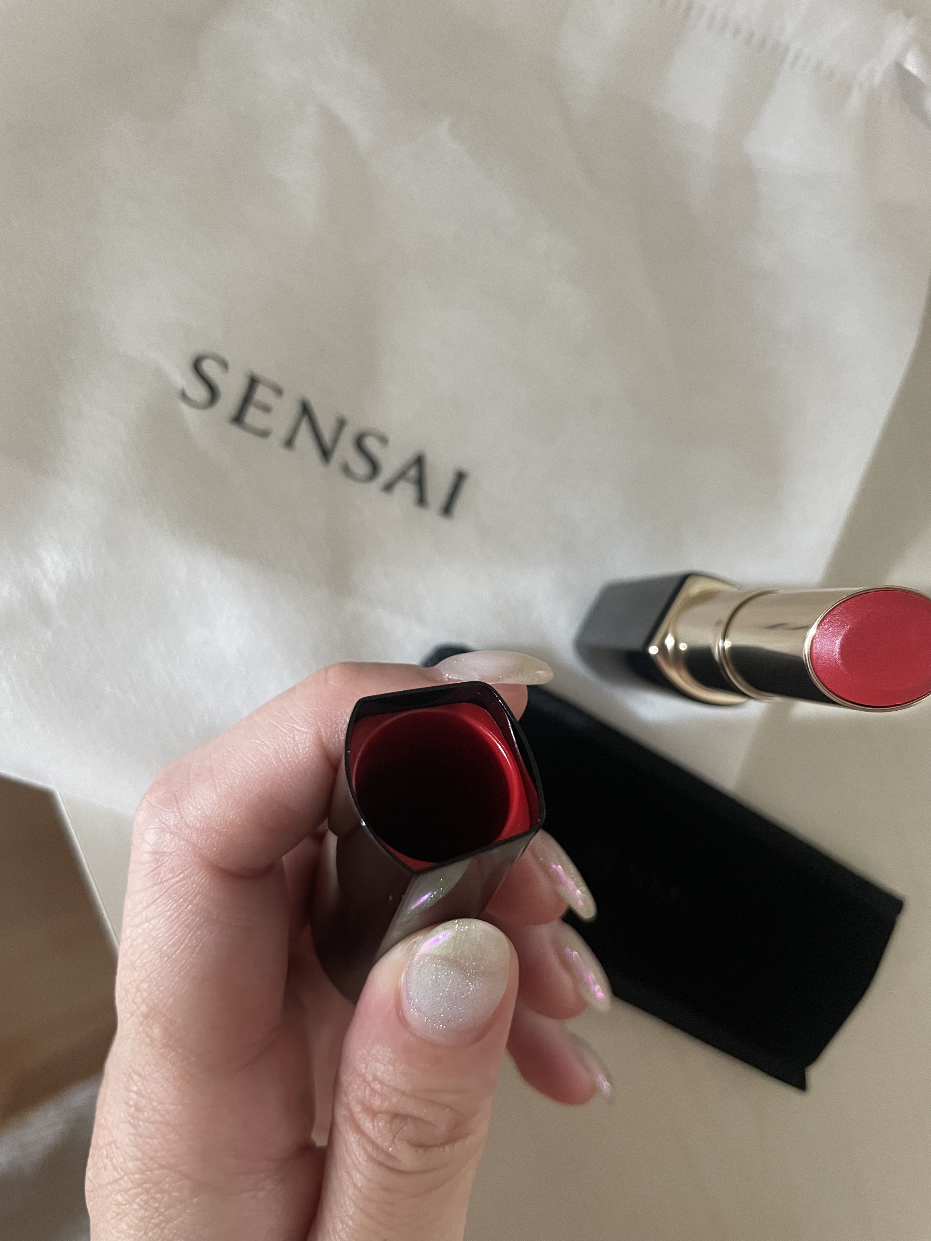 ラスティングプランプリップスティック/SENSAI/口紅を使ったクチコミ（2枚目）