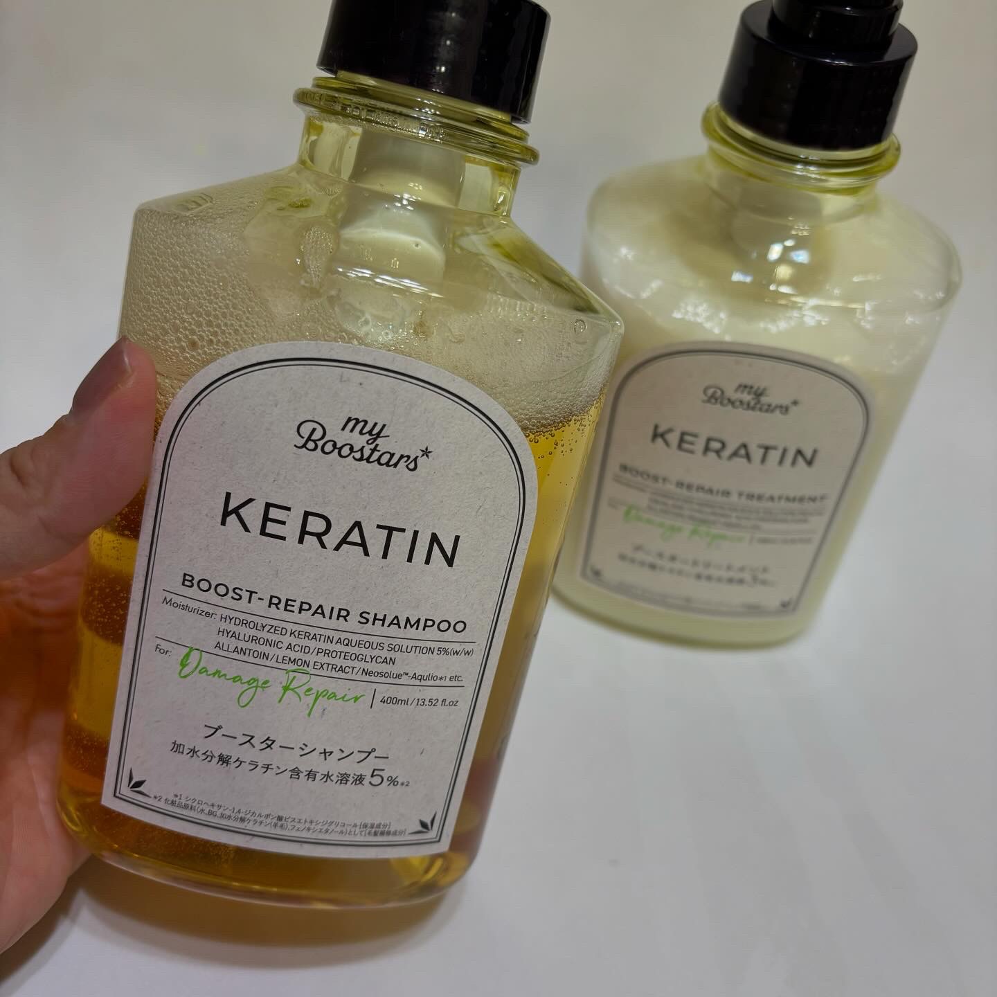 ケラチン ブースター シャンプー/トリートメント [ダメージリペア] シトラスサボンの香り/マイブースターズ/市販シャンプーを使ったクチコミ（2枚目）