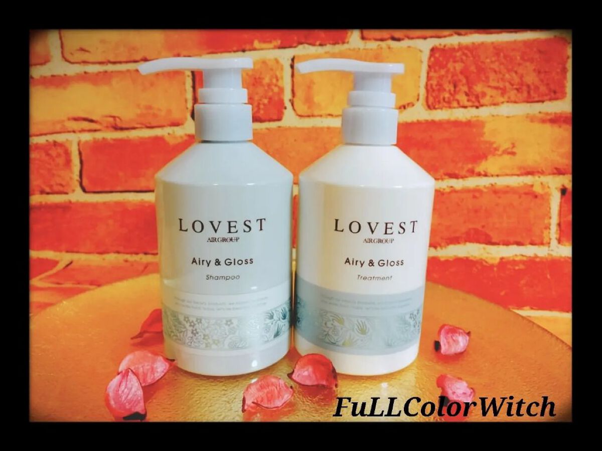 エアリーアンドグロス シャンプー／トリートメント /LOVEST by air Salon Quality Hair Care/市販シャンプーを使ったクチコミ（1枚目）