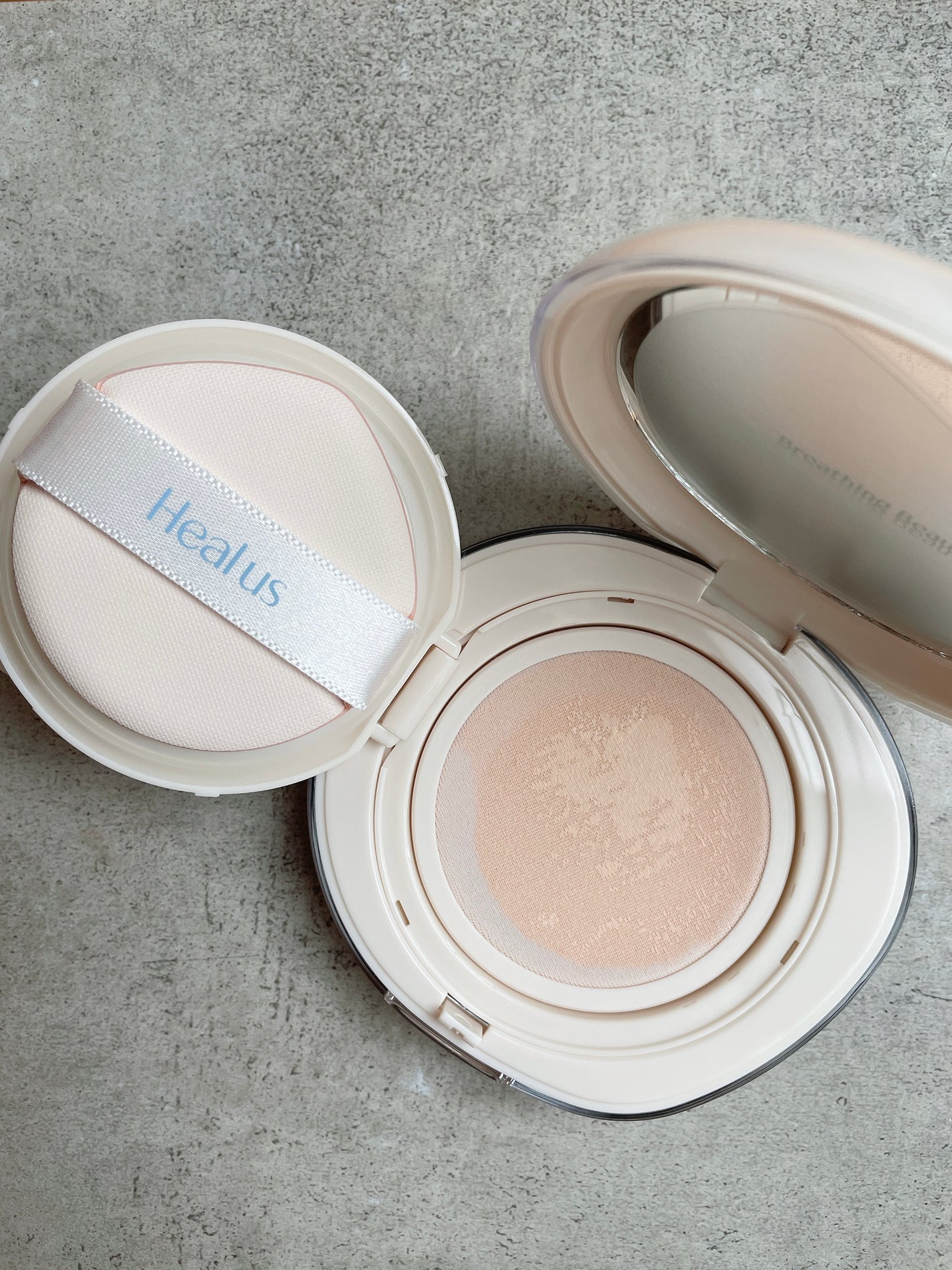 ブリージンググロークッション/Healus/クッションファンデーションを使ったクチコミ(6枚目)