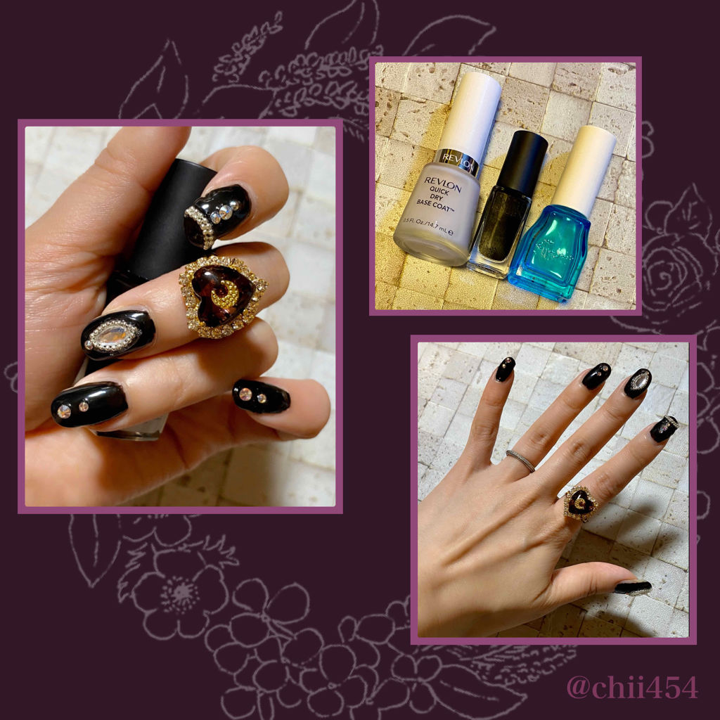 ネイルホリック Mode color BK010/ネイルホリック/マニキュアを使ったクチコミ（2枚目）