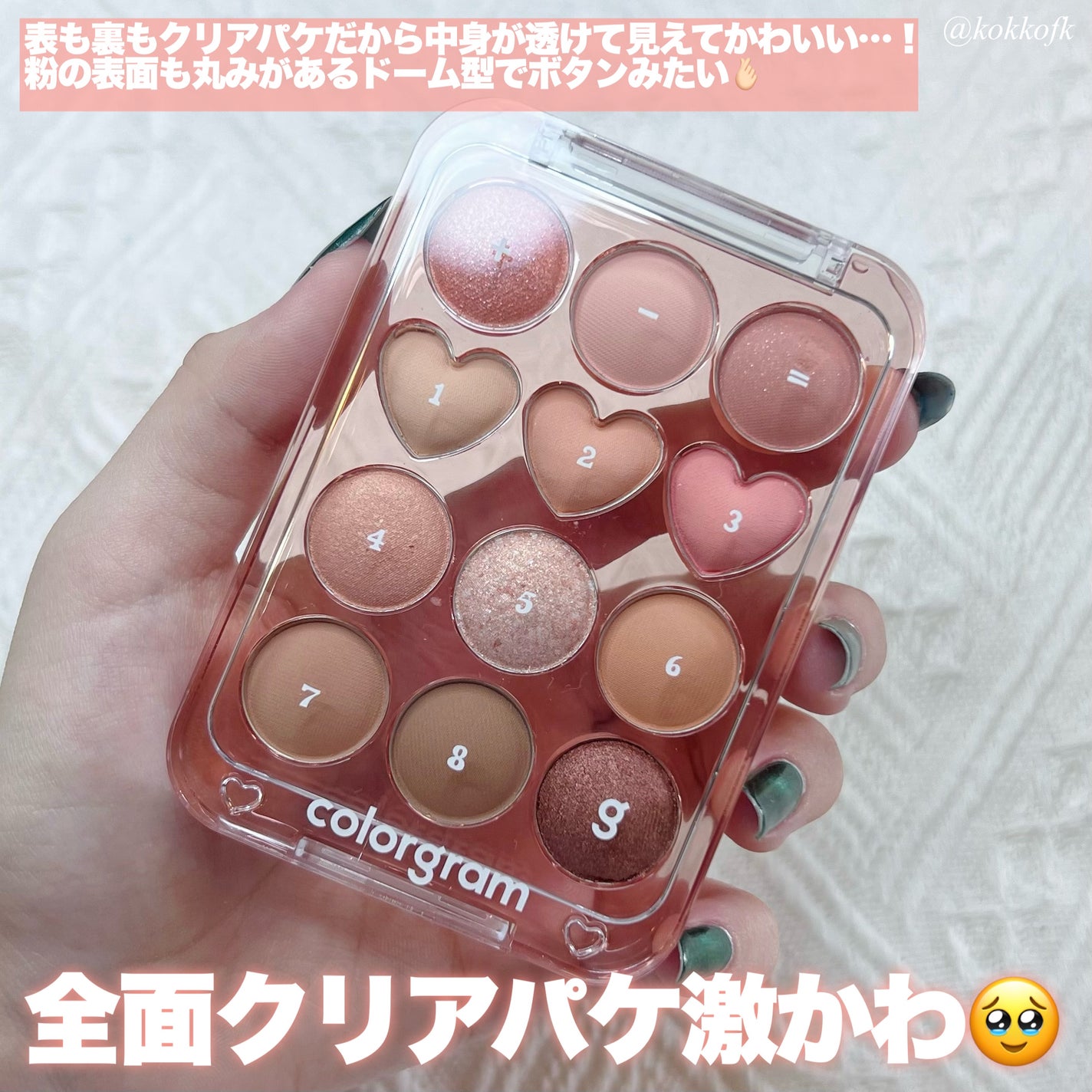 目元チュートリアルアイパレット/Colorgram/アイシャドウパレットを使ったクチコミ(3枚目)