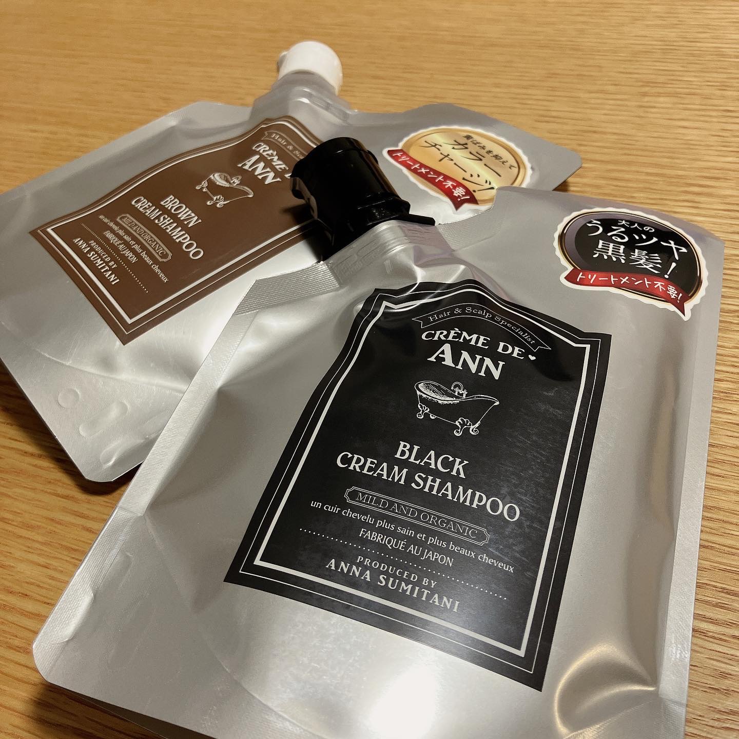 ブラッククリームシャンプー/creme de Ann/市販シャンプーを使ったクチコミ（1枚目）