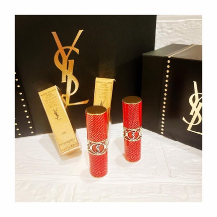 ルージュ ヴォリュプテ シャイン/YVES SAINT LAURENT BEAUTE/口紅を使ったクチコミ(3枚目)