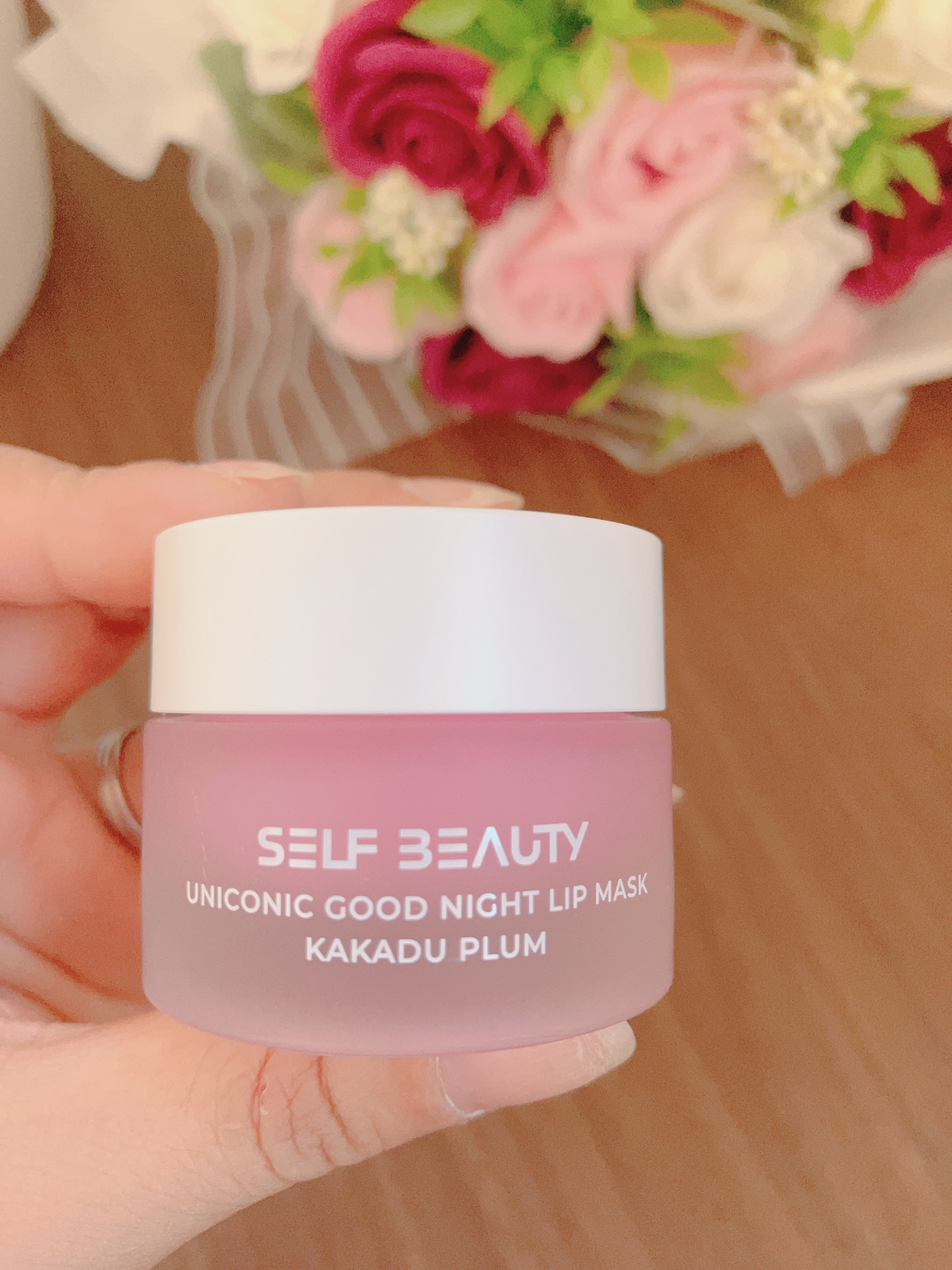 ユニコーングッドナイトリップマスク カカドゥプラム/SELF BEAUTY/リップマスクを使ったクチコミ（1枚目）